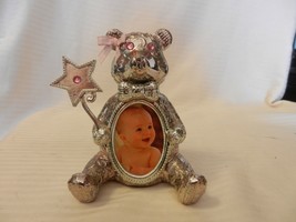 Silver Tone Metal Teddy Bear Baby Picture Frame Holder from Things Remem... - £47.07 GBP