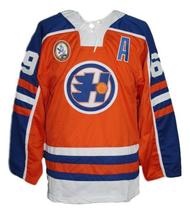 Any Name Number Halifax Highlanders Retro Hockey Jersey Orange Glatt  Any Siz image 5