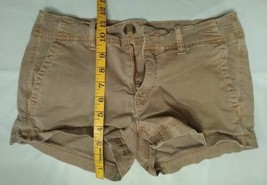American Eagle &quot;Sexy&quot; Booty Shorts, tan/beige - Size  2 - FREE SHIP! - $11.80
