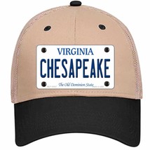 Chesapeake Virginia Novelty Khaki Mesh License Plate Hat - £23.17 GBP