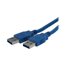 Startech.Com USB3SAA6 6FT Usb 3.0 Cable Type A Blue USB-A Cable Male To Male - £31.85 GBP