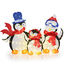 3-Piece 2D Lighted Penguin Family Christmas Decoration with 160 LED Lights - €100,49 EUR 3-Piece 2D Lighted Penguin Family Christmas Decoration with 160 LED Lights - €100,49 EUR