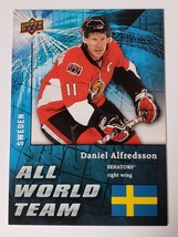 2009 - 2010 Daniel Alfredsson Upper Deck All World Team Nhl Hockey Card AW30 - £3.93 GBP
