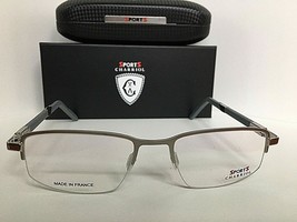 New Charriol Sport SP 23007 C6 53mm Silver Semi-Rimless Men&#39;s Eyeglasses Frame - £118.51 GBP
