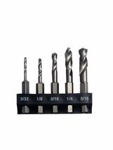 Milescraft 2320 5pc Stubby Bit Set- 5pc. HSS Stubby Drill Bits with 1/4-... - £21.11 GBP