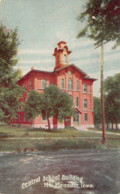 Mt Pleasant Iowa Ia~Central School BUILDING~1910s Postcard - £8.17 GBP