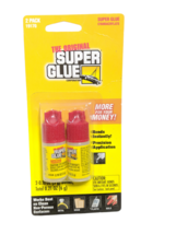 The Original Super Glue Metal Wood Plastic (2 Bottles) USA Seller - $7.70