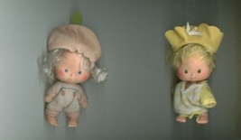 Butter Cookie &amp; Apricot Strawberry Shortcake Dolls + Decorative Wall Tile Plaque - £9.65 GBP