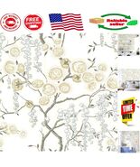 Removable Floral Peel and Stick Wallpaper 17.7in x 118.1in for DIY Projects - $23.82 CAD