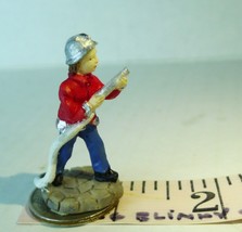 Lemax Christmas Village Miniature Fireman Firefighter Figurine 1  3/4&quot; tall - £10.08 GBP