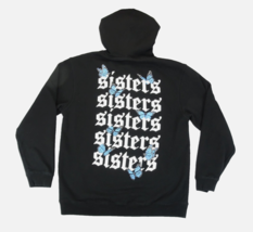 James Charles Sisters Butterflies Black Hoodie Sweatshirt Sz L Unisex Sa... - $18.95