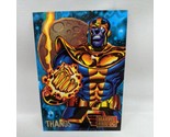 Marvel Versus DC Trading Card Thanos 1995 Fleer Skybox #39 - $9.89