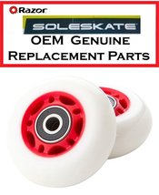 Set of 2 RED Replacement Wheels for Razor Sole Skate - £33.35 GBP