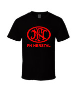 FN Herstal Firearms Guns Red Logo USA S to 5XL T-Shirt tee Unisex Free S... - $19.99+