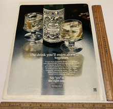 Vintage Print Ad Martini and Rossi Wine Vermouth on the Rocks 1970s Ephemera - £11.77 GBP