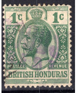 ZAYIX - British Honduras 85 used, 1c green George V moire overprint 0218... - £14.22 GBP