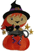 BeyondVision Custom and Unique Happy Halloween [ Winifred Witch and Cat] Embroid - £19.15 GBP