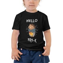 Hello Pre-K T-Shirt Back to School Toddler Kindergarten Student Gift Tee Black - £15.75 GBP