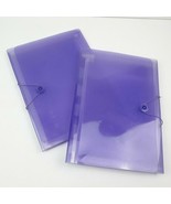 Purple Clear Expandable Letter Document Organizer Folder Set Of 2 Coupon... - £19.60 GBP