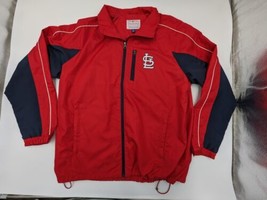 St Louis Cardinals Men&#39;s Size Large Windbreaker Jacket MLB Baseball Carl... - £14.05 GBP