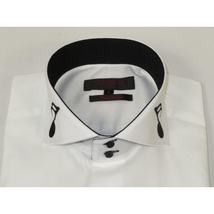 Mens AXXESS Musician Singer Cotton Shirt Turkey Musical Notes 724-27 White Black image 6