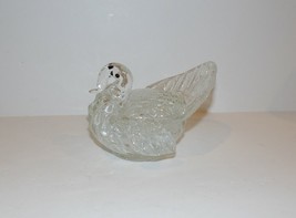 Murano Style Art Glass TURKEY/BIRD White &amp; Gold Aventurine FIGURINE/SCULPTURE - £27.15 GBP