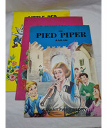 Lot Of (3) Giant Fairy Story Books Pied Piper Sleeping Beauty Red Riding... - $41.69 CAD