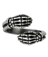 Alchemy Gothic Last Embrace Wrap Ring Skeleton Hands Fine English Pewter... - £17.94 GBP