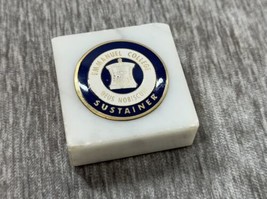 Vintage Emmanuel College Sustainer Alumni Paperweight Marble Emblem Scho... - $24.74