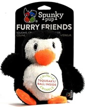 1 Spunky Pup Furry Friends Squeaks Crinkles Play Ball Inside Healthy Activity - £16.77 GBP