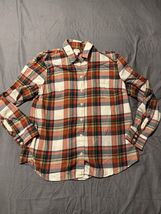J.Crew Women’s Plaid Flannel Button Front Shirt Long Sleeve Cotton L Coz... - $19.18 CAD