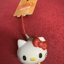 Hello Kitty 2011 Squeeze Mascot Charm Sanrio Panson Works  Mascot Strap - $539.74 MXN