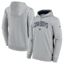 NWT men&#39;s medium nike NFL dallas cowboys therma fit football Hoodie - £48.58 GBP