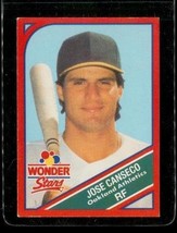 Vintage 1990 Wonder Bread Stars Baseball Card #14 Of 20 Jose Canseco Oakland A&#39;s - £6.58 GBP