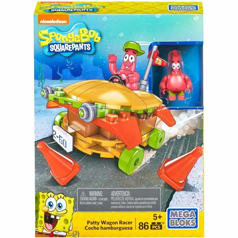 Mega Bloks Toy SpongeBobs SquarePants Rock Band Squidward Racer Patrick Stars - £23.64 GBP+
