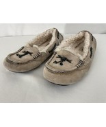 UGG Womens 8 Fleece Lined Moccasin Style Slippers - £38.63 GBP