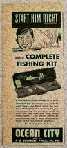 1947 Print Ad Ocean City Complete Fishing Kit Somerset Philadelphia,PA - $9.75