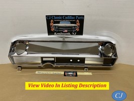OEM 64 Cadillac CHROME DASH SPEEDOMETER INSTRUMENT CLUSTER BEZEL TRIM - $98.99