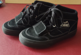 Vans Mountain Edition Kid Black Sued Skateboard Shoes - US 2, UK 1.5, EU... - $39.59