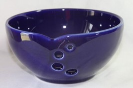 Bowl (new) YARN BOWL - HAND CRAFTED, FINISHED W/ A GLOSSY DEEP BLUE GLAZE. - $25.12