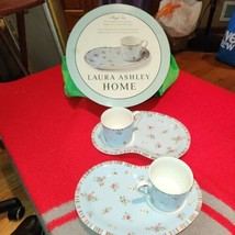 Laura Ashley Bone China High Tea Set Of 4 . 2 Mugs And Toast Original Box  2004 - £25.54 GBP