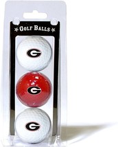 Georgia Bulldogs NCAA Regulation Size Golf Balls 3 Pk Durable Color Logo - £19.33 GBP