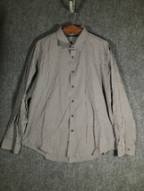 Perry Ellis Extra Extra Large XXL 2XL Mens Casual Button Up Dress Shirt ... - $13.95