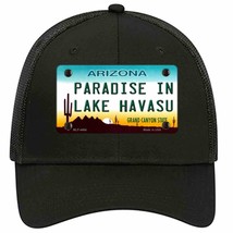 Paradise In Lake Havasu Arizona Novelty Black Mesh License Plate Hat - £22.70 GBP