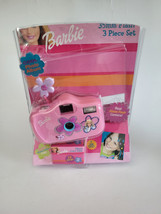 Barbie Film Camera Pink 3 Piece Photo Fun Set With Film Vintage Y2K - £25.84 GBP