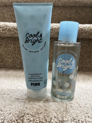 Primary image for Victoria's Secret PINK Cool & Bright Glow Fragrance Mist 8.4oz And Lotion Set