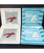 Set Sakura of 8 Evolution Lobster Sailboat Melamine Dinner Plates Paul B... - $66.53 CAD
