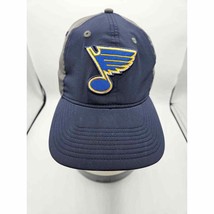 St Louis Blues Hockey adidas Men&#39;s One Size Fits All Cap Hat Blue Gray - $11.59