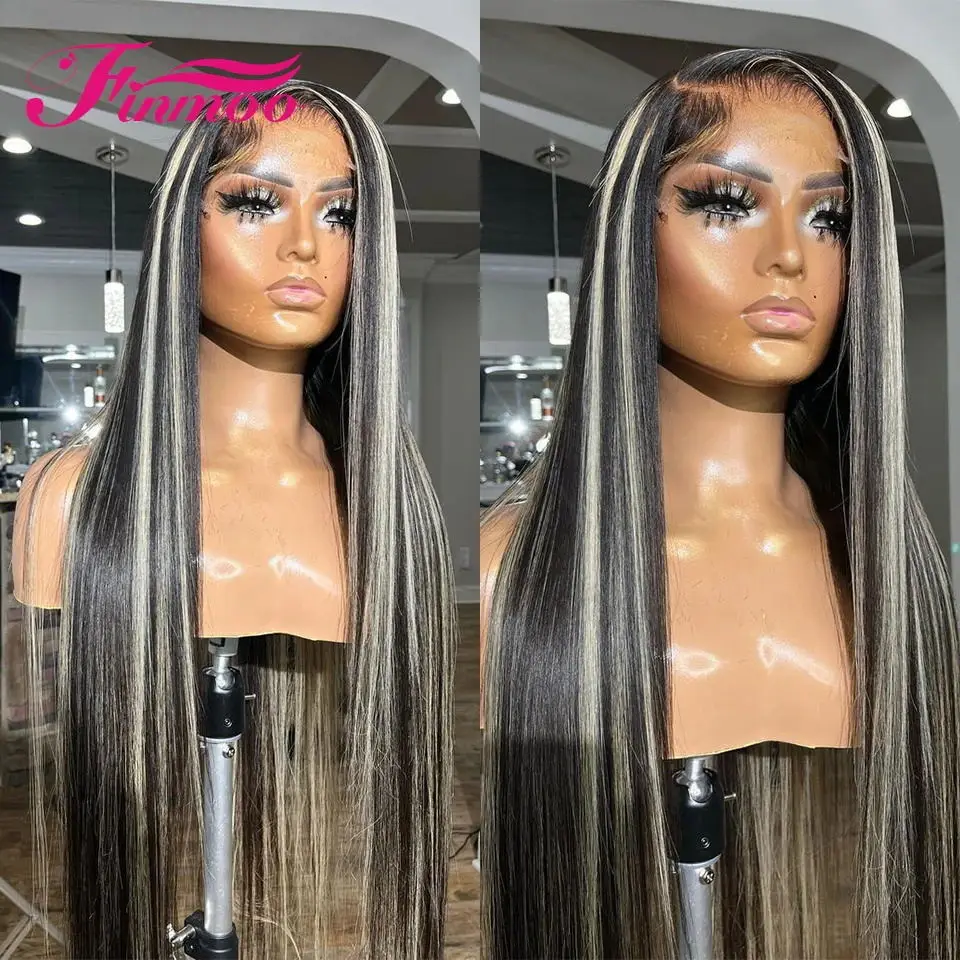Oreo 613 Highlight Lace Front Wig Human Hair Wig For Woman 13x4 Lace Frontal - £113.27 GBP+