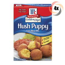 4x Boxes McCormick GoldenDipt Hush Puppy Corn Meal Mix | 10oz | No MSG - $35.42